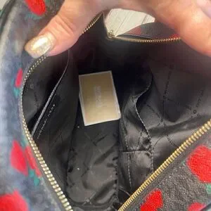 Michael Kors Black Backpack with Red Floral Design Michael Kors | Bags | Michael Kors Red And Black Floral  main image 2